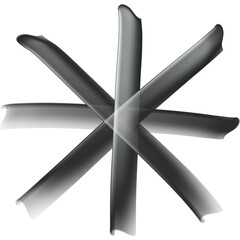 Simple Metallic Asterisk Symbol Icon