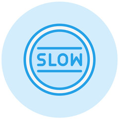 Slow Vector Icon Design Illustration