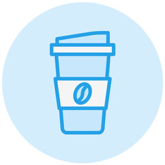 Coffee cup Vector Icon Design Illustration