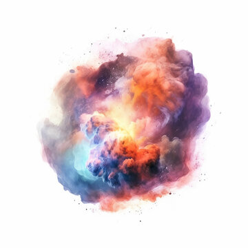 Watercolor Explosion Painting