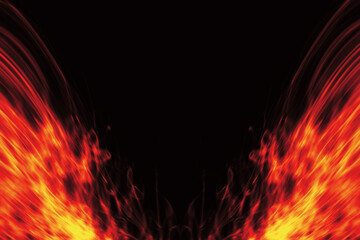 幻想的な炎の背景　fantastic flame background
