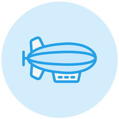Zeppelin Vector Icon Design Illustration © Graphixs Art