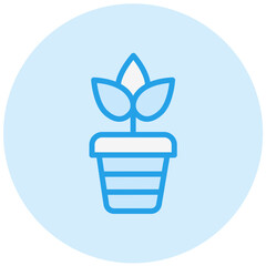 Plant pot Vector Icon Design Illustration