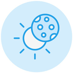Eclipse Vector Icon Design Illustration