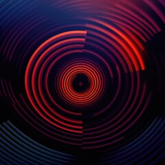 Abstract color company logo on a dark background. Corporate logo design