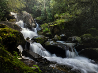The beauty of the Barosa river, Galicia, Spain.