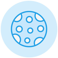 Full moon Vector Icon Design Illustration