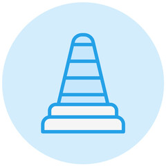 Traffic cone Vector Icon Design Illustration
