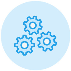 Gears Vector Icon Design Illustration