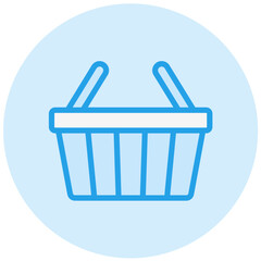 Shopping basket Vector Icon Design Illustration