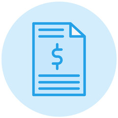 Invoice Vector Icon Design Illustration