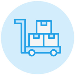 Trolley Vector Icon Design Illustration