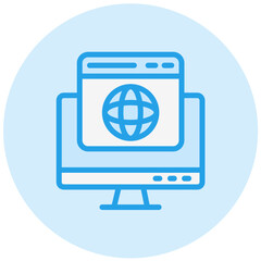 Web browser Vector Icon Design Illustration