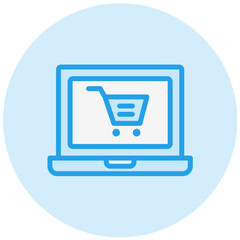 Online shopping Vector Icon Design Illustration