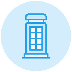 Phone booth Vector Icon Design Illustration