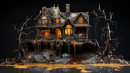 Haunted house for Halloween