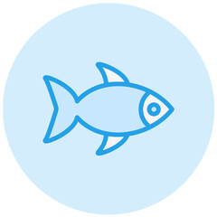 Fish Vector Icon Design Illustration
