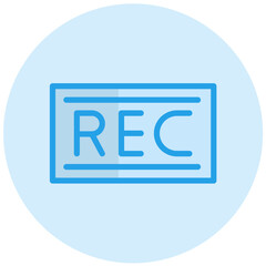 Record Vector Icon Design Illustration