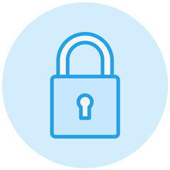 Locked Vector Icon Design Illustration