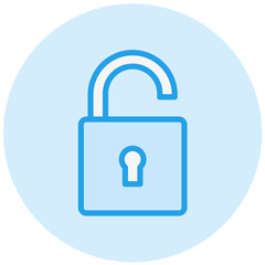 Unlocked Vector Icon Design Illustration