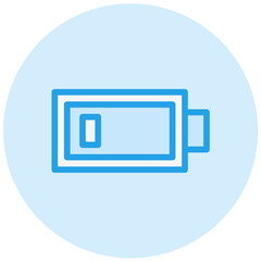 Low Battery Vector Icon Design Illustration