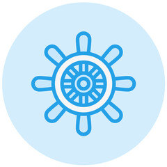 Rudder Vector Icon Design Illustration