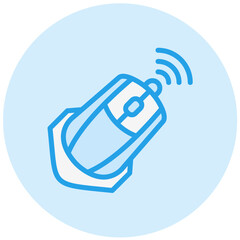 Wireless Mouse Vector Icon Design Illustration