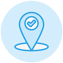 Location Check Vector Icon Design Illustration