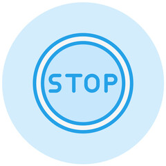 Stop Vector Icon Design Illustration