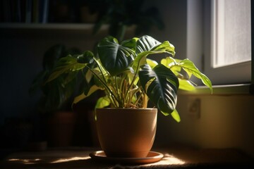 potted indoor plant. Generative AI
