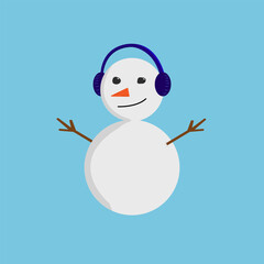 Christmas snowman vector design