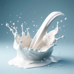 Obraz na płótnie Canvas milk splash isolated on white
