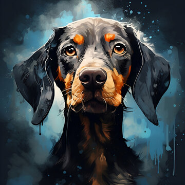 Hund, Tier, Dobermann, Dackel, Welpe, Haustier, h&uuml;bsch,  Rasse, dog, animal, doberman, dachshund, puppy, pet, pretty, breed,