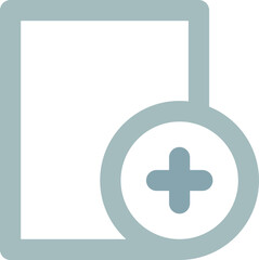 Fototapeta premium document add icon 