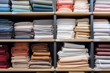 Fabric colorful textile cotton store clothes shop