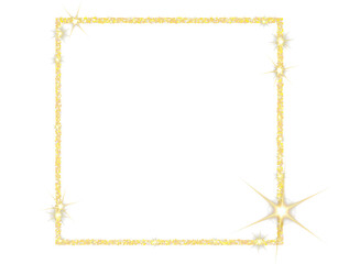 Christmas gold frame png,  glitter shiny, gold frame border transparent background,  illustration element, Asset for overlay, texture, pattern, montage, collage, shape, greeting, invitation card