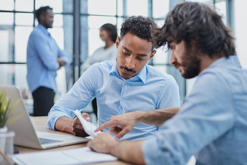 Professional Meeting of Businesspeople in an Office