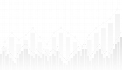 White background about financial economy, economic growth graph. Currency chart, vector illustration.