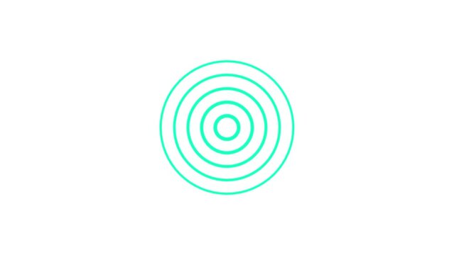 A syn color radio waves animation on the background .waves concept video.