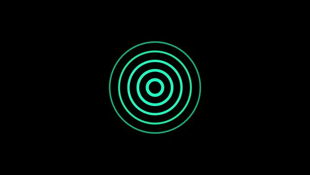 A syn color radio waves animation on the background .waves concept video.