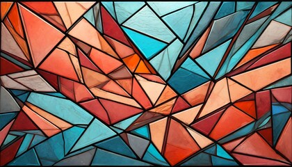 Stained Glass Texture of Coral Stone