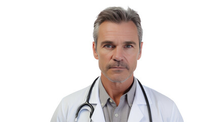 Portrait of a mid adult Caucasian male doctor
