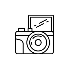 Camera icon in vector. Illustration