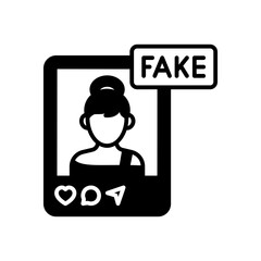 Fake Influencer icon in vector. Illustration