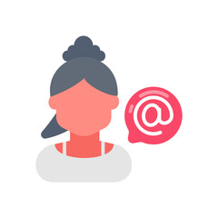 Mentions icon in vector. Illustration