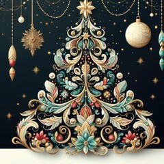 Christmas new year decoration background for social media and banners
