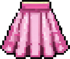 A pink skirt pixel block