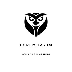 owl logo for company silhouette 