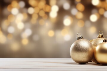 Beautiful decoration christmas balls in magic style. Generative Ai