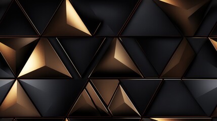 seamless pattern luxury abstract black metal background. Golden light lines create a rich, modern geometric texture.